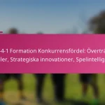 3-2-4-1 Formation Konkurrensfördel: Överträffa rivaler, Strategiska innovationer, Spelintelligens