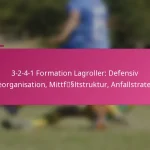 3-2-4-1 Formation Lagroller: Defensiv Linjeorganisation, Mittfältstruktur, Anfallstrategier