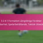 3-2-4-1 Formation Långsiktiga Fördelar: Hållbarhet, Spelarbehållande, Taktisk Utveckling