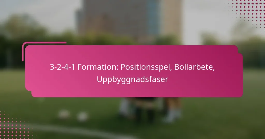 3-2-4-1 Formation: Positionsspel, Bollarbete, Uppbyggnadsfaser