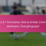 3-2-4-1 Formation: Roll av bredd, Central dominans, Övergångsspel