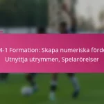 3-2-4-1 Formation: Skapa numeriska fördelar, Utnyttja utrymmen, Spelarörelser