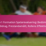 3-2-4-1 Formation Spelarevaluering: Bedömning av Bidrag, Prestandamått, Rollens Effektivitet