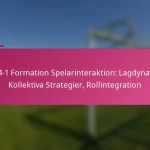 3-2-4-1 Formation Spelarinteraktion: Lagdynamik, Kollektiva Strategier, Rollintegration