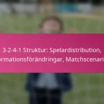 3-2-4-1 Struktur: Spelardistribution, Formationsförändringar, Matchscenarier