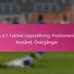 3-2-4-1 Taktisk Uppställning: Positionering, Avstånd, Övergångar