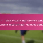 3-2-4-1 Taktisk utveckling: Historisk kontext, Moderna anpassningar, Framtida trender
