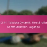 3-2-4-1 Taktiska Dynamik: Förstå roller, Kommunikation, Laganda